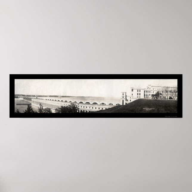 Pôster Wilson Dam Power House Foto 1933 (Frente)