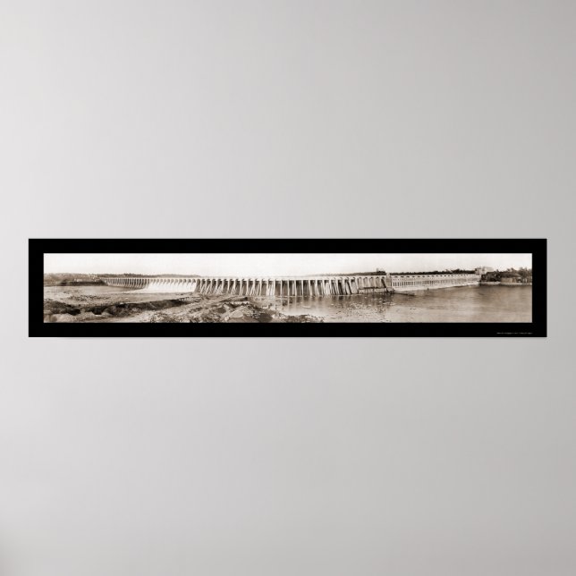 Poster Wilson Dam Tenn River Photo 1926 (Frente)