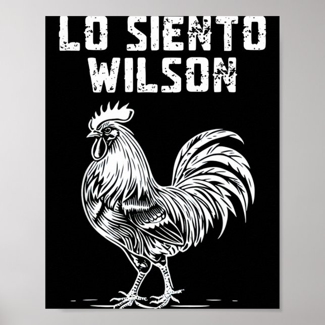 Poster Wilson eu sinto  (Frente)