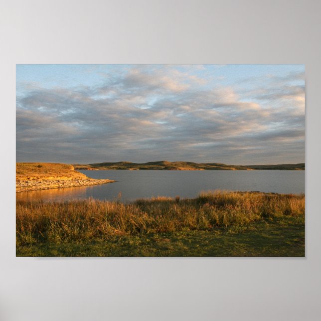 Poster Wilson Lake, Kansas Landscape (Frente)