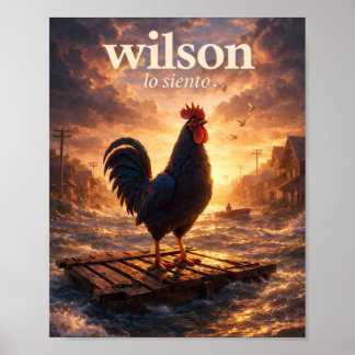 Poster Wilson Lo Siento – Galo na Cidade Alagada”
