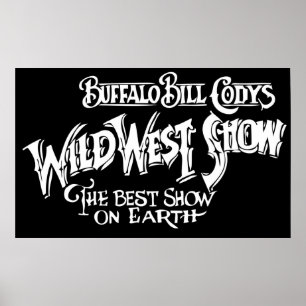 Pôster WILT WEST MOSTRA Banner do BUFFALO BILL CÓDIY