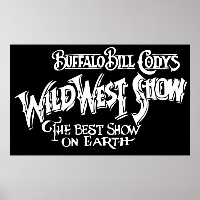 Pôster WILT WEST MOSTRA Banner do BUFFALO BILL CÓDIY (Frente)