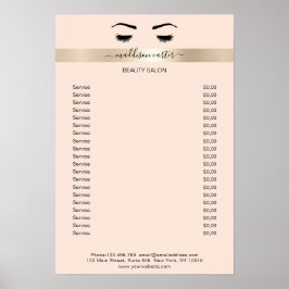 Poster Wimpern Augenbrauen