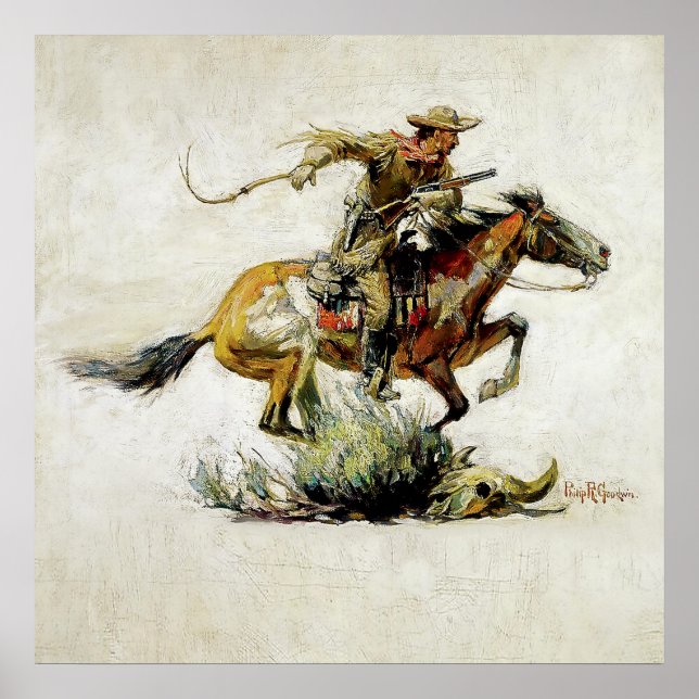 Poster "Winchester Horse and Rider", por Philip R Goodwin (Frente)