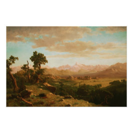 Pôster Wind River Country - Albert Bierstadt