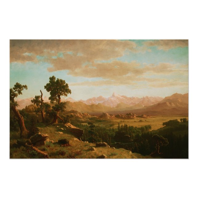 Pôster Wind River Country - Albert Bierstadt (Frente)