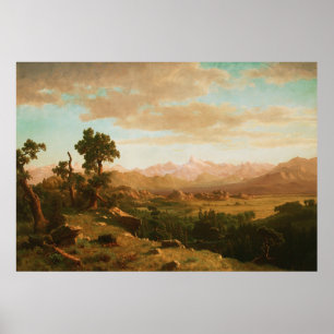 Poster Wind River Country - Albert Bierstadt