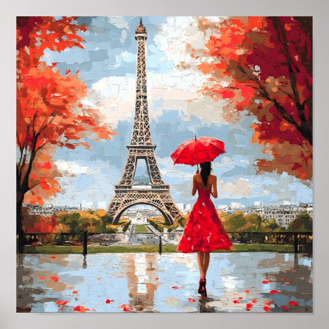 Poster Wind Romance Paris Chic Walk (Frente)
