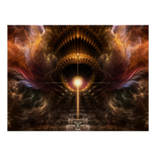 Pôster Wind Storm Fractal Art Perfect Poster