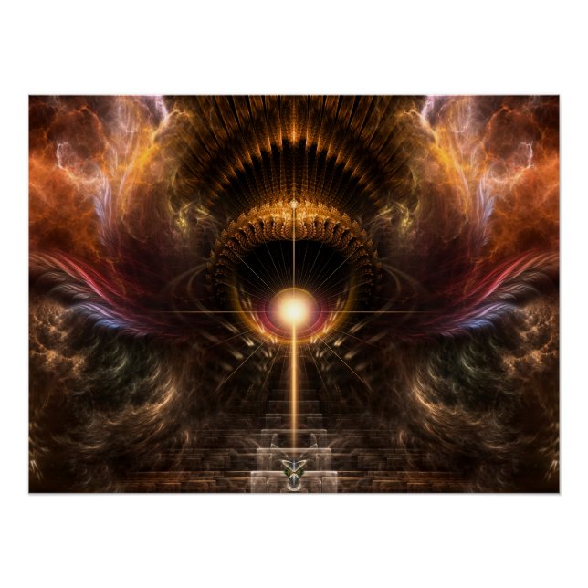 Pôster Wind Storm Fractal Art Perfect Poster (Frente)