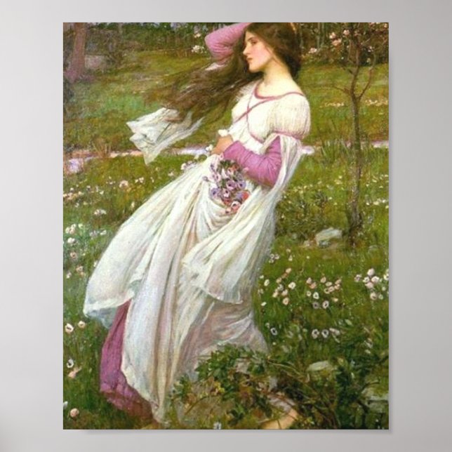 Poster Windflower John William Waterhouse (Frente)