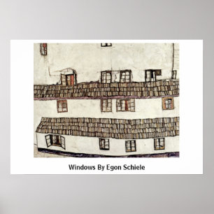 Pôster Windows por Egon Schiele