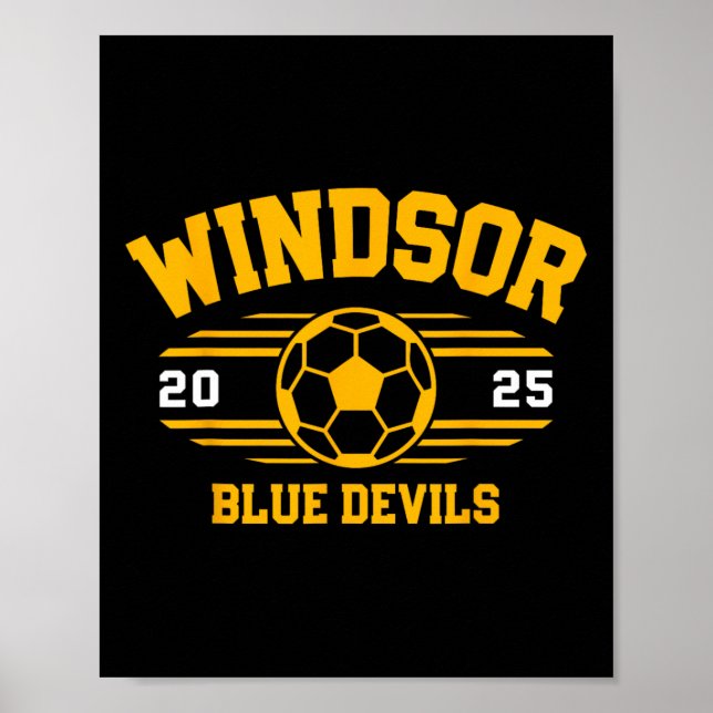 Poster Windsor Blue Devils Soccer Ll 2025  (Frente)