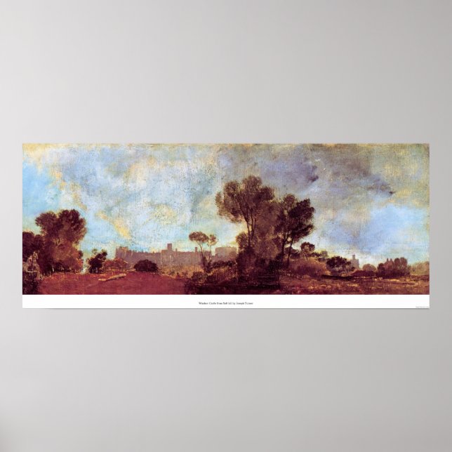Pôster Windsor Castle de Salt Hill por Joseph Turner (Frente)