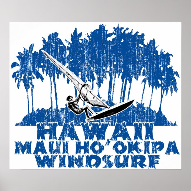 Poster windsurf Maui Ho'okipa (Frente)