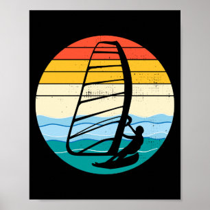 Poster Windsurf Windsurf Windsurfer Surf Water Sport
