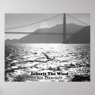 Poster Windsurfer em San Francisco Bay