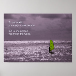 Pôster Windsurfer solitário - amizade