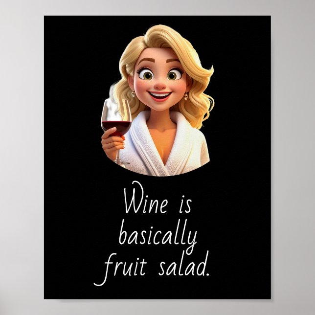 Poster Wine is basically Fruit Salad. (Frente)