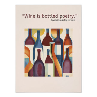Pôster Wine Poster Quote