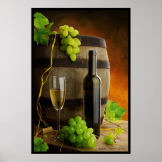 Poster Wine still life