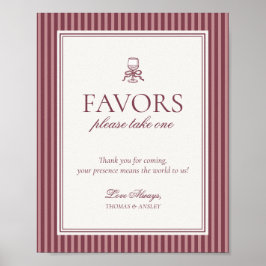 Poster Wine Vineyard Club Old Money Wedding Favors Sign