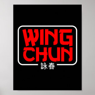 Poster Wing Chun Arts Marciais Kung Fu