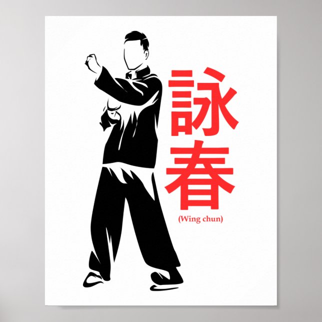 Poster Wing Chun Martial Arts Kung Fu (Frente)