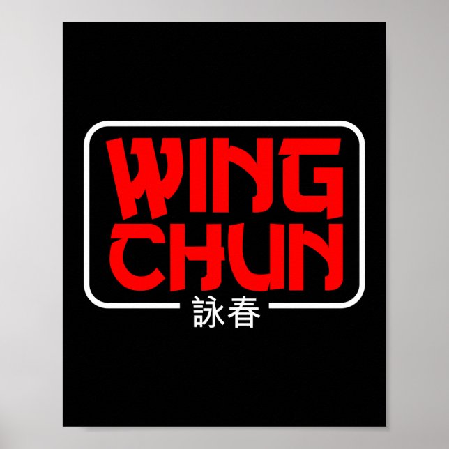 Poster Wing Chun Martial Arts Kung Fu (Frente)