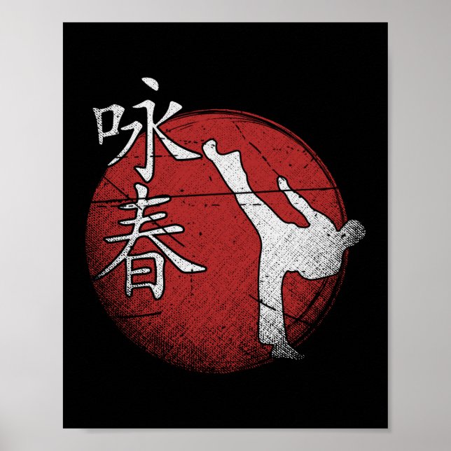 Poster Wing Chun Martial Arts Kung Fu (Frente)