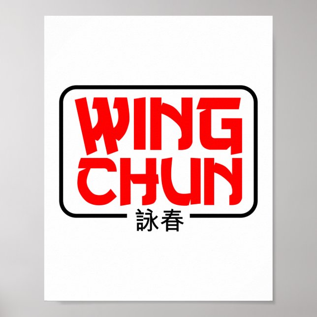 Poster Wing Chun Martial Arts Kung Fu (Frente)
