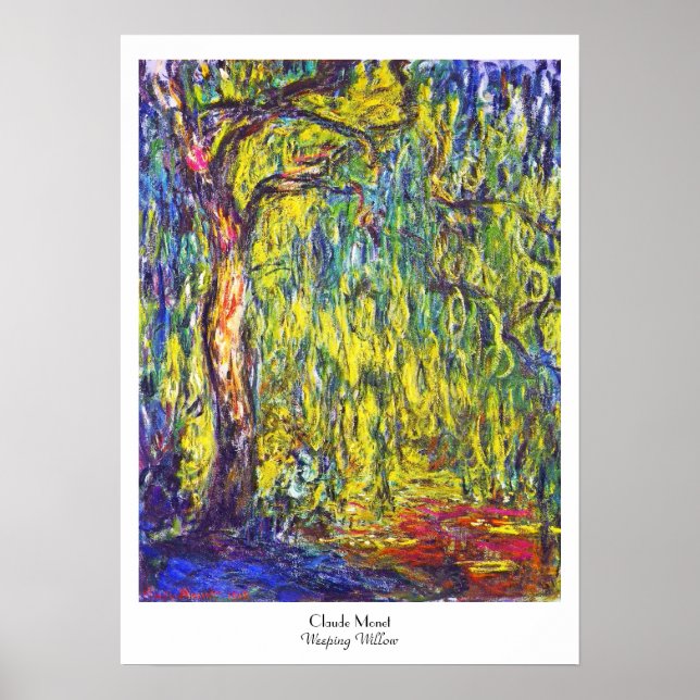 Poster Wing Willow Claude Monet (Frente)