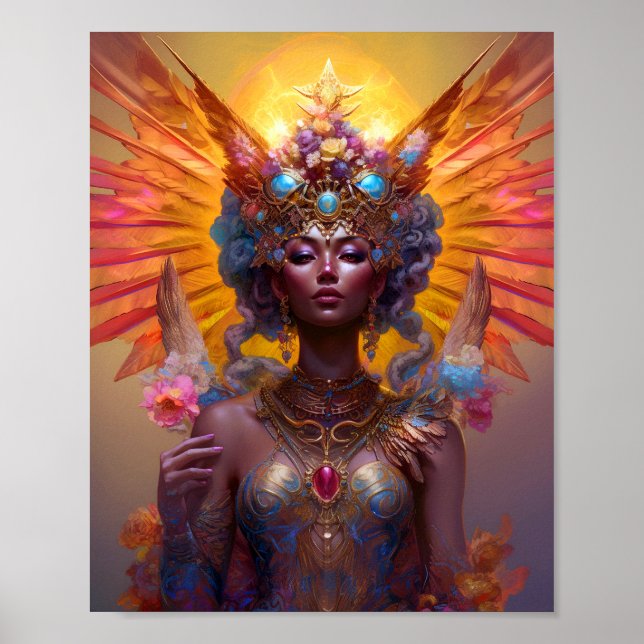 Poster Winged Goddess Fantasy Art (Frente)