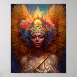 Poster Winged Goddess Fantasy Art
