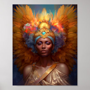 Poster Winged Goddess Fantasy Art
