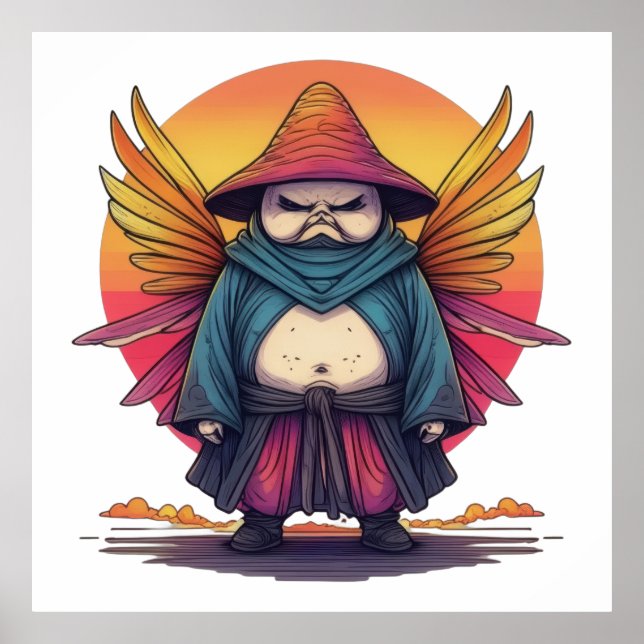 Poster Winged Mushroom Samurai (Frente)