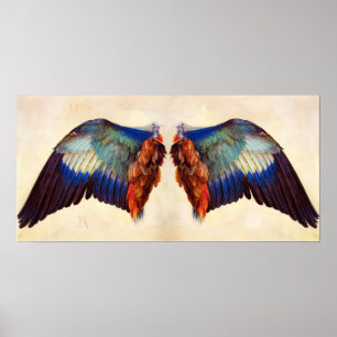 POSTER WINGS OF AN EUROPEAN ROLLER