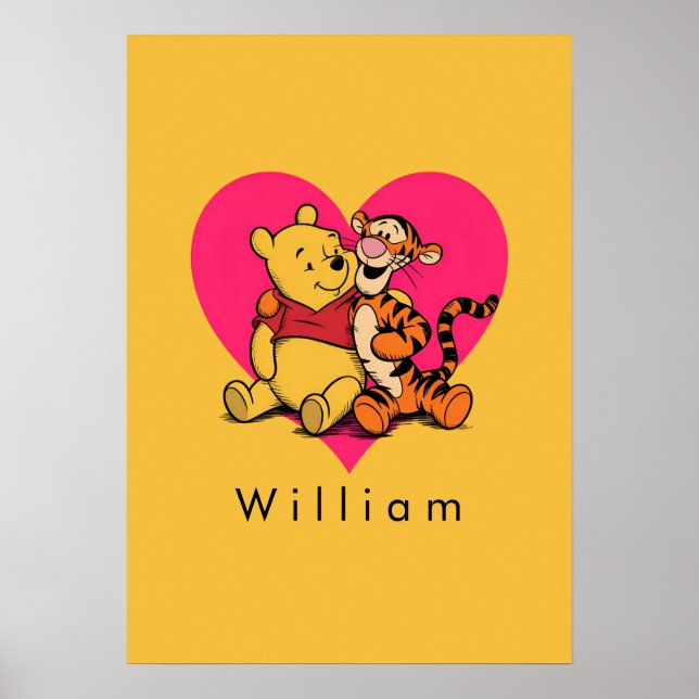 Poster Winnie the Pooh & Tigger Doce (Frente)