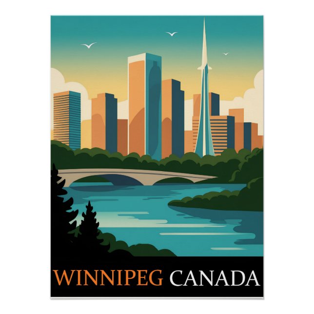 Pôster Winnipeg Canadá (Frente)