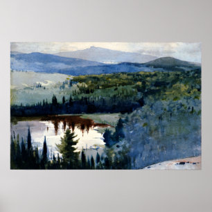 Poster Winslow Homer Art, Indian Village, Adirondacks