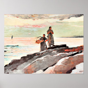 Poster Winslow Homer - Baía do Saco, famosa pintura
