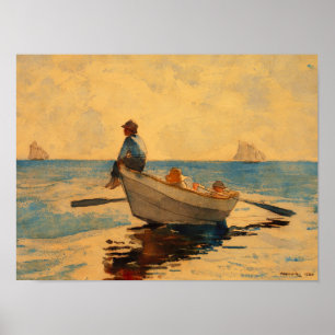 Poster Winslow Homer Boys em uma História