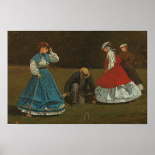 Pôster Winslow Homer - Cena de Croquet