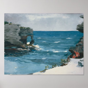 Pôster Winslow Homer - costa rochosa, Bermuda