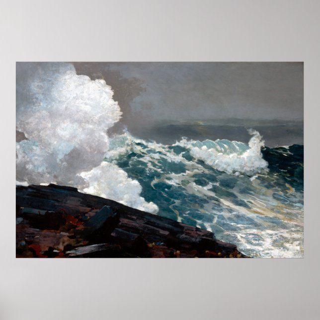 Pôster Winslow Homer Northeaster (Frente)