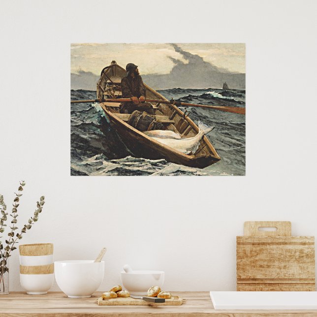 Poster Winslow Homer - O Aviso De Nevoeiro, (Cozinha)
