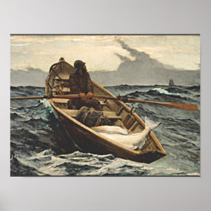 Poster Winslow Homer - O Aviso De Nevoeiro