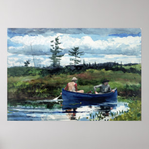 Poster Winslow Homer o barco azul