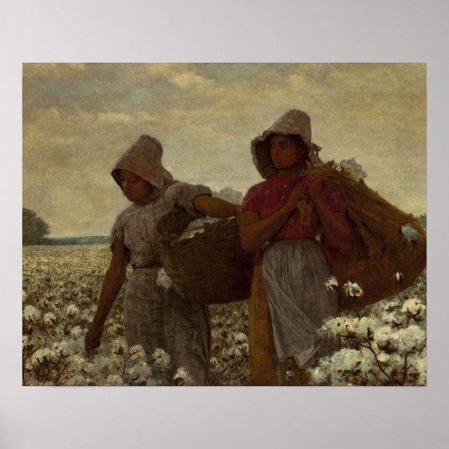 Poster Winslow Homer - Os Selecionadores De Algodão (Frente)